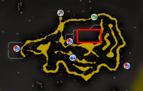 Lava Maze map location collecting steel platebodies