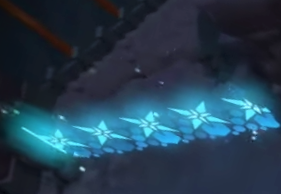 A magic barrier in the Dragonkin Laboratory. To lift it you must defeat the monsters guarding it.