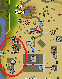 Close furnace proximity to the bank makes this spot in Al Kharid one of the best places to make gold bracelets.