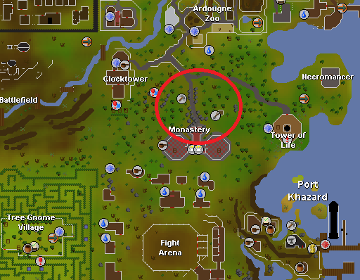 Ardougne Monastery is a decent mining spot if competition elswhere is too heavy and you meet certain prerequisites.