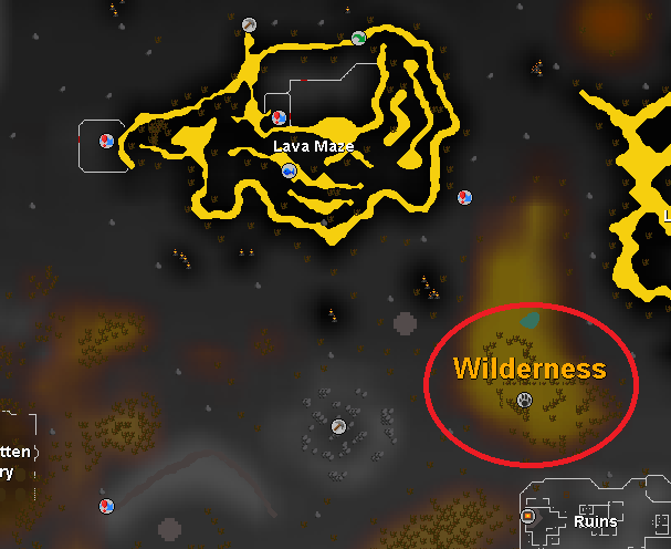 If fighting Lava Dragons or other players is too mainstream for you try hunting in this little grove for a change!