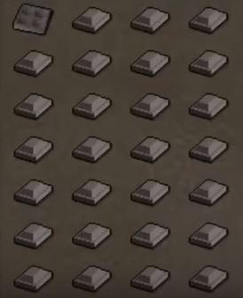 cannonballs and mould in inventory