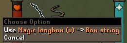 OSRS Stringing Magic Longbow