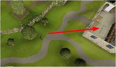 falador bank and oak trees OSRS