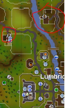 osrs map of lumbridge chickens spots