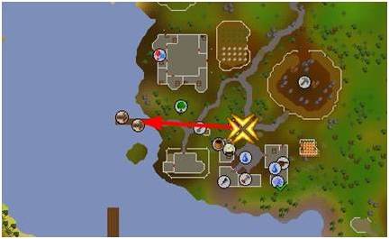 osrs map of rimmington boat