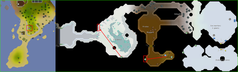 Asgarnia Ice Dungeon Royal Titans Boss Entrance